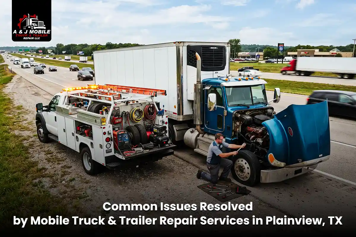 Common Issues Resolved by Mobile Truck & Trailer Repair Services in Plainview, TX